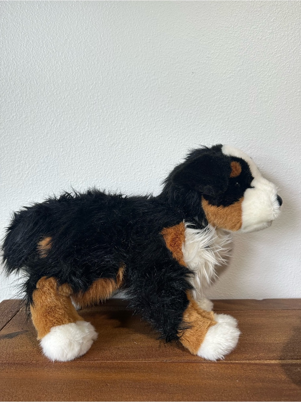 Douglas Cuddle toys Trevor Stuffed Bernese Mountain Dog Plush Black Brown White
